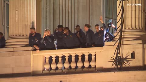 Thousands of French football fans welcome home World Cup runners-up Les Bleus