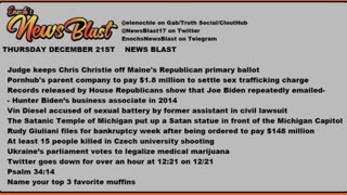 Thursday, December 21, 2023 News Blast.