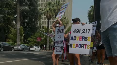 Sacramento Protest against Mandated Vaccines for Medical Workers