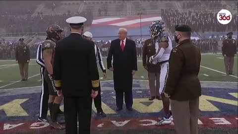 President Trump does coin toss at Army-Navy football game | Coin (Gold & Silver Plated)