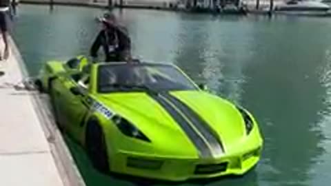 Supercar Drives On Water Like A Jet ski