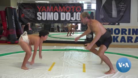 American Students of All Sizes Learn Japanese Sumo VOANews