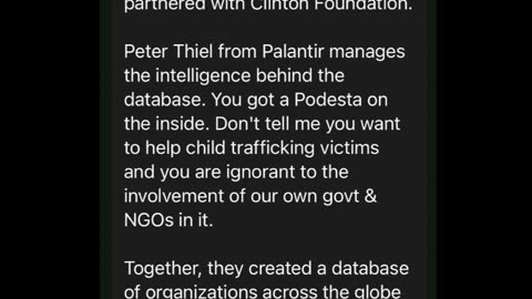 The connection between NCMEC, Polaris, Clinton Foundation and Sound of Freedom...