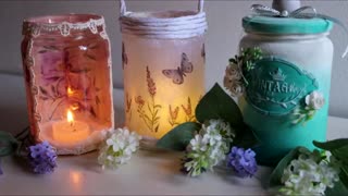 ♻ 3 IDEAS to DECORATE JARS 💕 CRAFTS 🌼RECYCLING