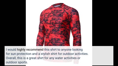 Honest Feedback: HUGE SPORTS Men's Splice UV Sun Protection UPF 50+ Skins Rash Guard Long Sleev...