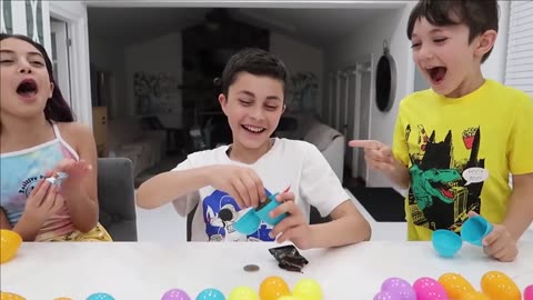 Surprise Egg challenge with Child kids fun