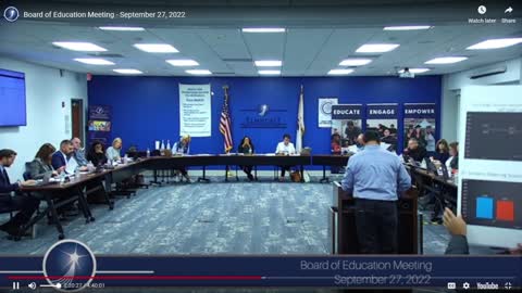 9/27/22 Elmhurst D205 BOE Meeting - Tom Chavez