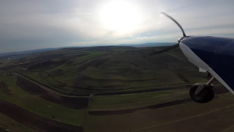 Flying at dusk