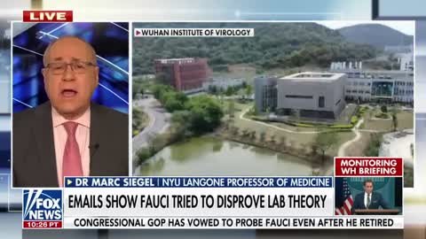 EMAILS SHOW FAUCCI TRIED TO DISPROVE LAB THEORY ORIGINS