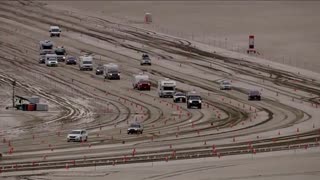 Thousands of people leaving Burning Man festival after being stranded for days due to heavy rain