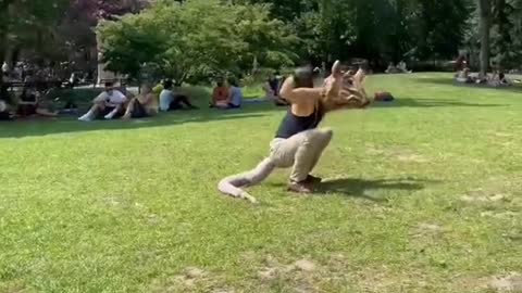 When the person next to you in Washington Sq Park is a giant rat!