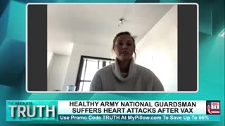 21-year-old Army National Guard Karolina Stancik suffered two heart attacks after the COVID jab