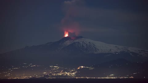 Timelapse Etna 10 Febbraio 2022