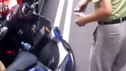 Motorcycle stunt funny videos