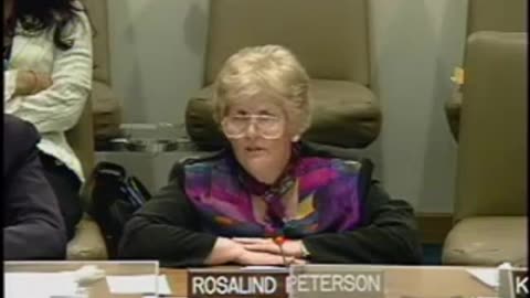 2007 Rosalind Peterson at UN Climate Change Conference 38 min - Geoengineering / Chemtrails - backup