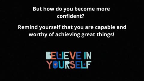 Discipline and Self confidence is an important part of success in life.