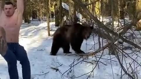 Do you also do sports with your bear or do you just drink vodka and play the balalaika?