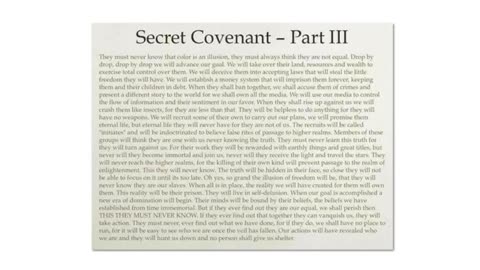 The secret covenant they must never know