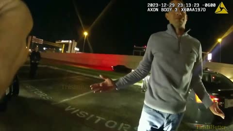 Bodycam footage showing San Antonio Councilman Marc Whyte during a traffic stop for an DWI