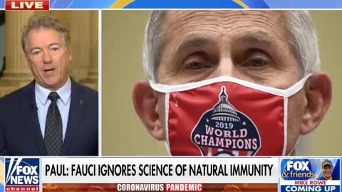 Rand Paul after Dr. Fauci claims to 'represent science'