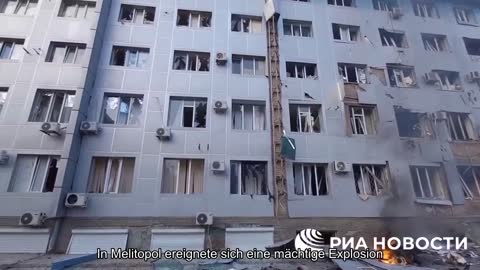 In Melitopol ereignete sich eine mächtige Explosion