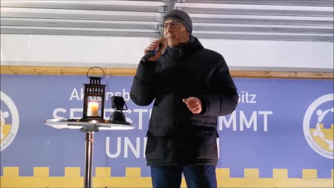 JÖRG URBAN, LV AfD Sachsen - BAUTZEN, Kornmarkt, 16 01 2023, 102. MAHNWACHE - Redebeitrag