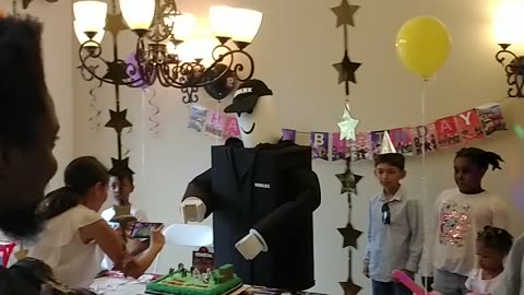 Houston video game character roblox explains birthday cake song birthday celebration