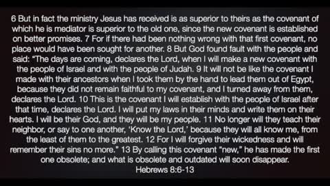 Hebrews 8:6-13 PODCAST