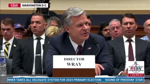 Chris Wray Asked About Joe Biden's Criminal Bribery Schemes and Foreign Bribes - Hedges