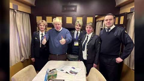 UK's Johnson praises Ukrainian rail workers