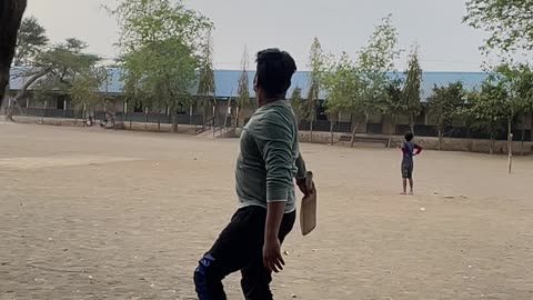 Six hitting in gully cricket