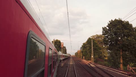 FLIXTRAIN Berlin - Köln Impressions of the train ride in Germany 4K