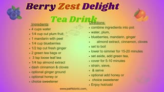 BERRY ZEST DELIGHT Tea Drink Rich in Antioxidants