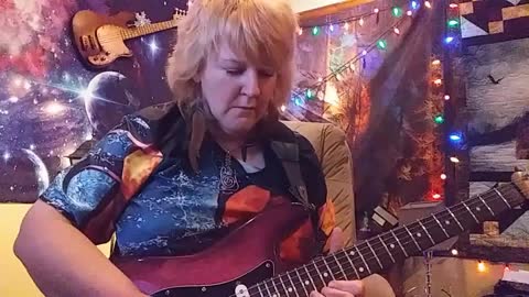 Hotel California guitar solo- Cari Dell female lead guitarist