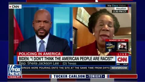 Tucker roasts Sheila Jackson Lee's shrieks