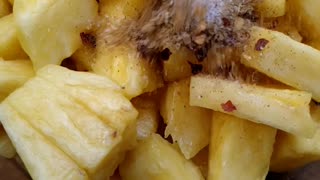 How to make spicy Pineapple 🍍 😋