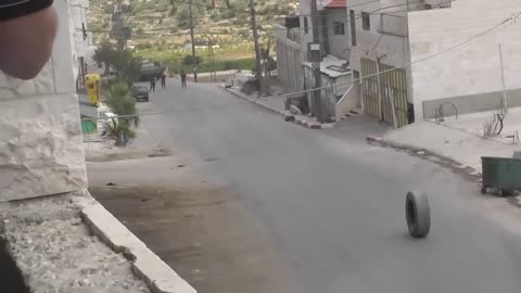 Instant Karma: Israeli Army vs. Palestinian Tire: 0-1