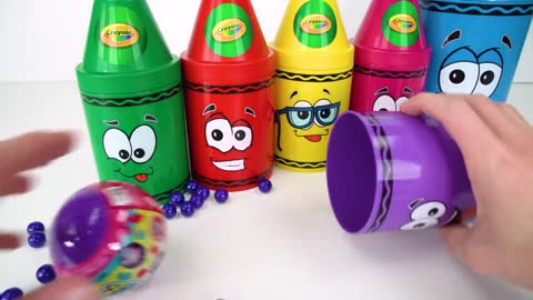 Best Toy Learning Video for Toddlers and Kids Learn Colors with Surprise Crayons!