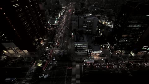 seoul city night effect