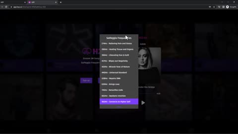 HZP Solfeggio Frequency Music Streaming & MP3 Player - Full Demo