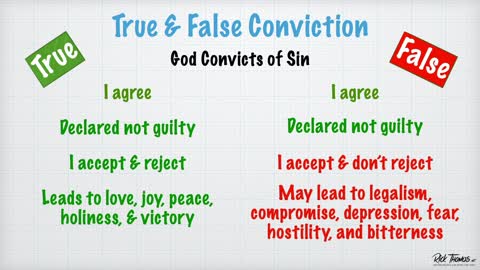 Doctrine of Repentance Series: True and False Conviction