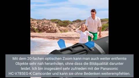 Panasonic HC-V785EG-K Camcorder (Full HD Video, 20x Opt. Zoom, Opt. Bildstabilisator, WiFi, Full HD)