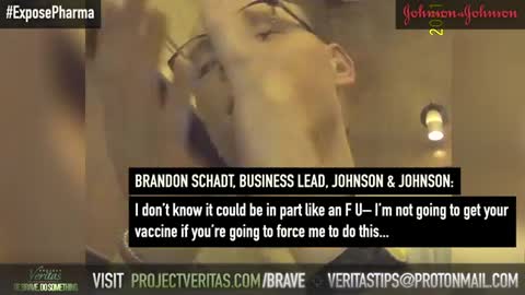 💥Project Veritas Part 3 - Johnson & John's. "Kids shouldn't get the jab