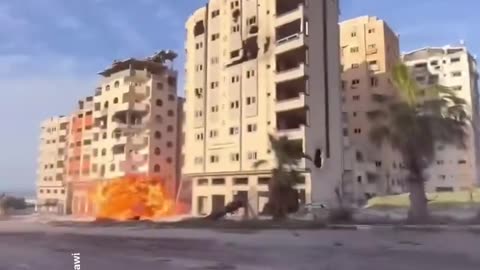 An Israeli soldier posted a video showing him destroying a building in Gaza or fun. #Israel #gaza