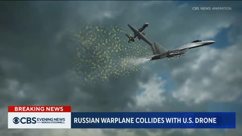 US Black Sea Drone Crash: CBS Graphic Shows US Version Of Events