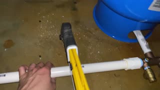 Leaking Well Water Pressure Tank Replacement Part 8 -- PVC Coupling and Teaching a Man to Fish