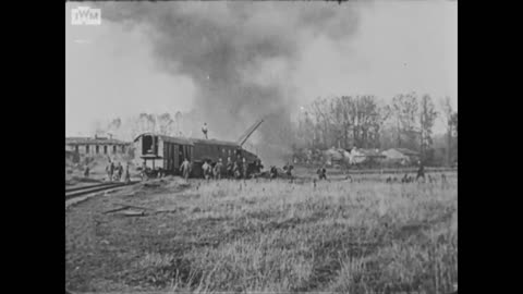 💥 Explosive Artillery Barrage | USA American Railway Guns Bombard Town | WWI Battlefield | RCF