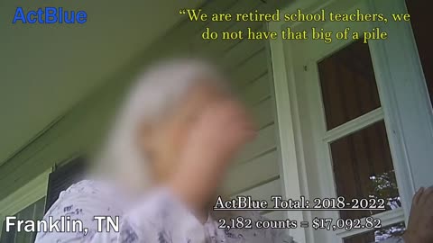 Franklin Tennessee - More ActBlue Donation Irregularities- Senior Citizens Did Not Donate $17,000