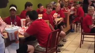 Guy With Trump Derangement Syndrome Addresses Trump Supporters At Popeyes