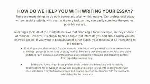 Why Do You Need Help While Writing An Essay?